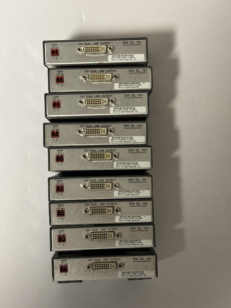 Lot of 10 Extron DVI DL 101 Cable Equalizer