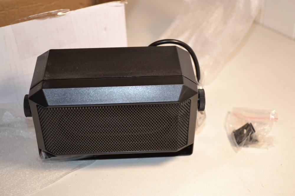 Rectangular External Speaker for Ham Radio, CB & Scanners, Mini Universal