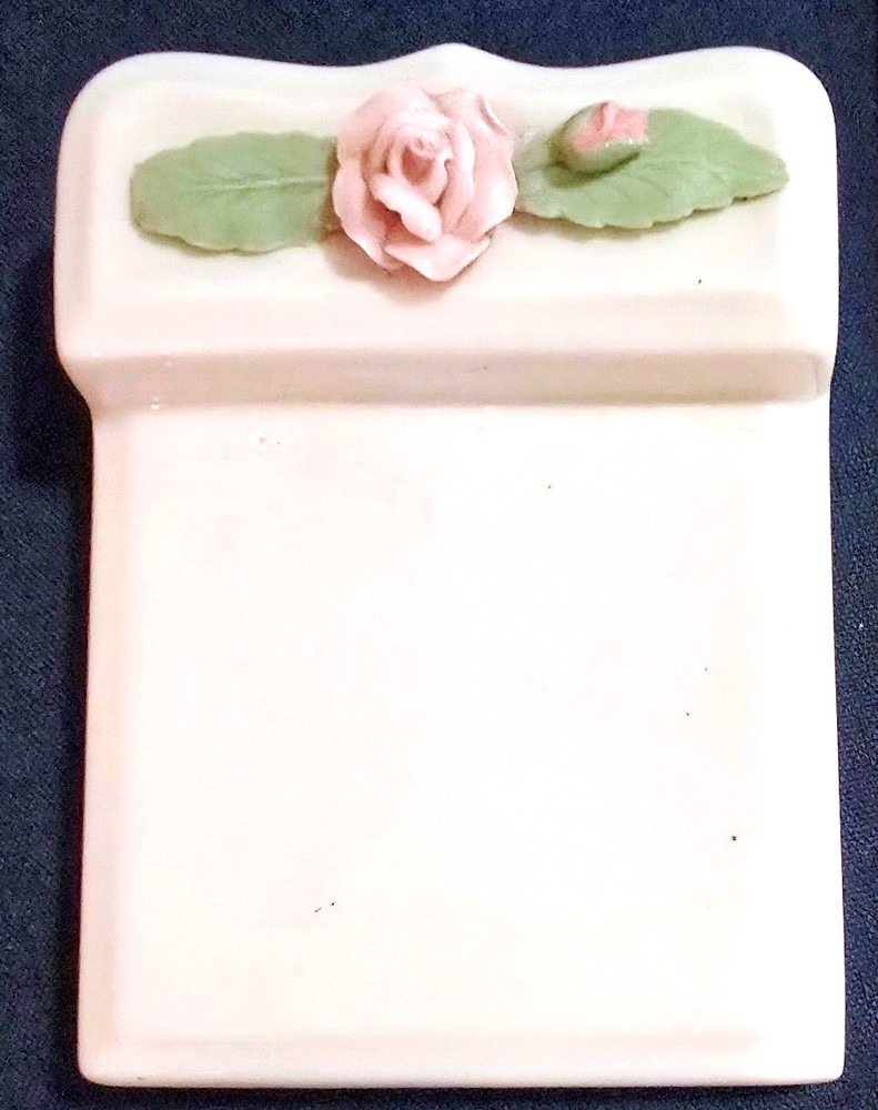 Unique Decorative Ceramic Rose Post-it Notes Holder