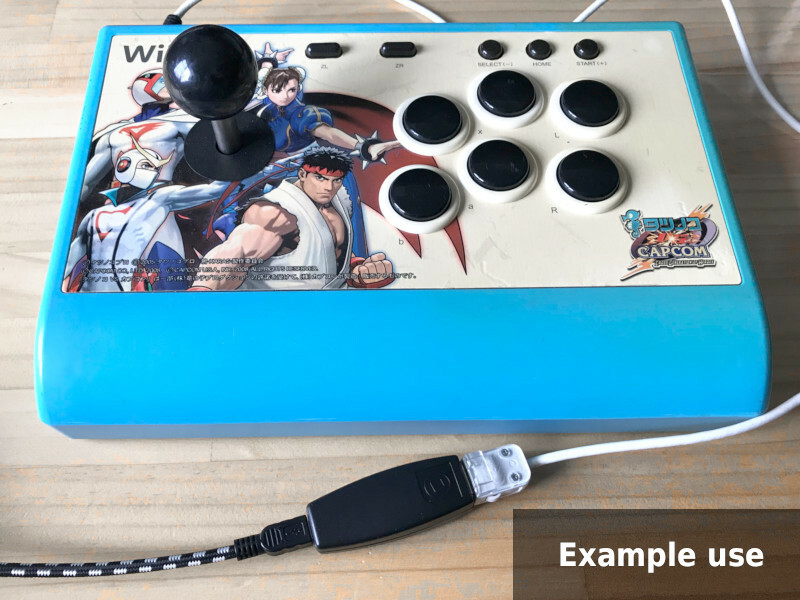 [raphnet] Classic Controller to USB - Used/Cosmetic defect (read description!)