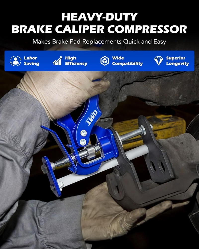 Caliper Piston Compressor Tool, Heavy Duty for Single Dual Quad Piston Brake ...