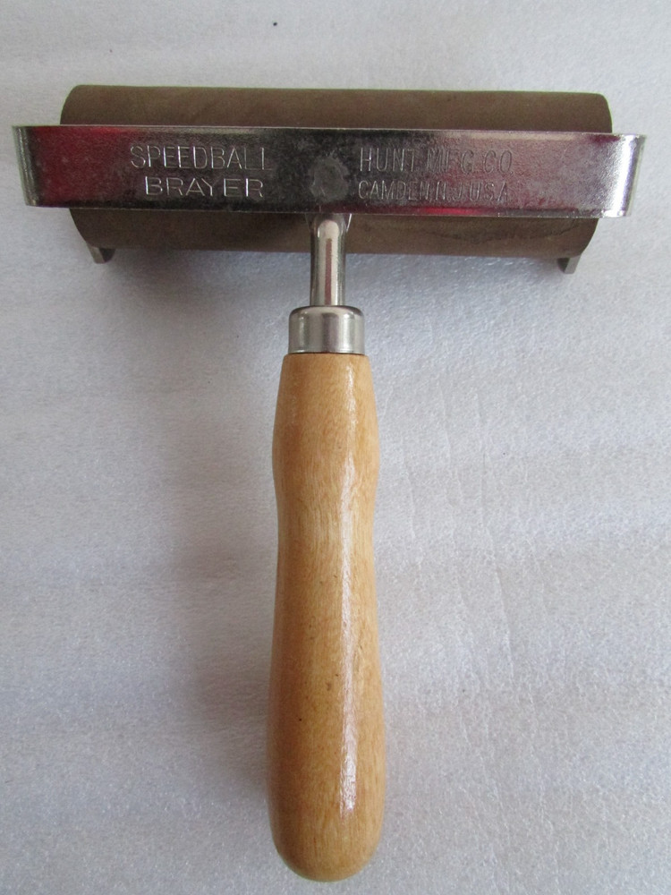 Vintage 4" Long Speedball Roller BRAYER