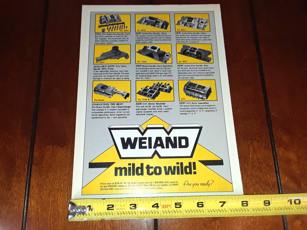 WEIAND SUPERCHARGER ORIGINAL 1989 AD