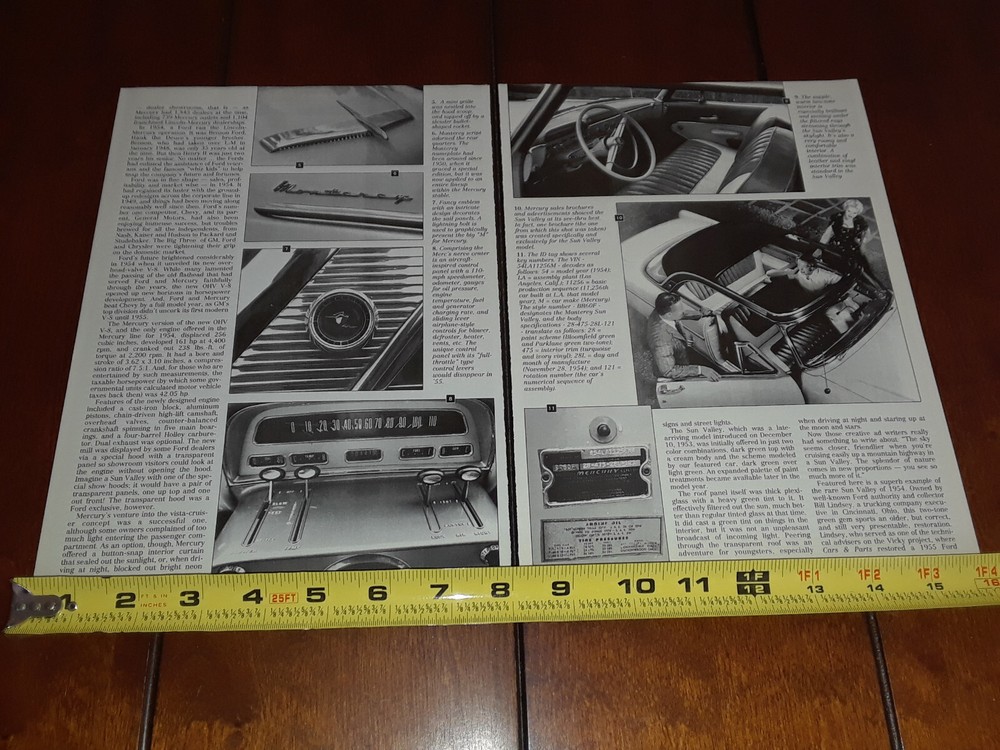 1954 MERCURY SUN VALLEY ORIGINAL 1995 ARTICLE