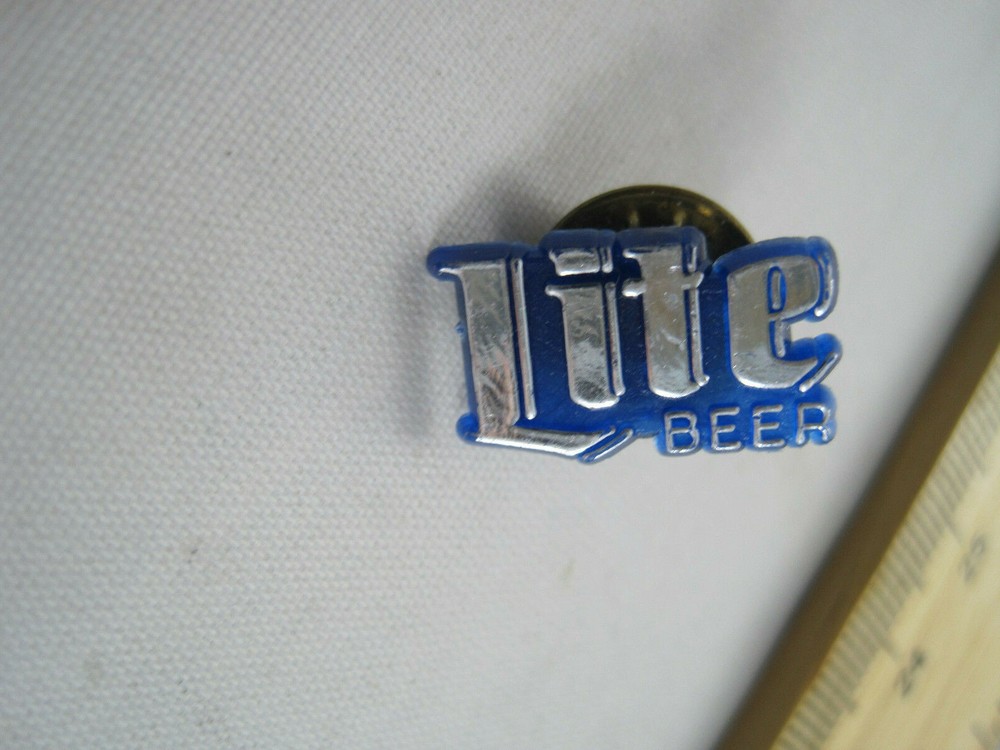 Miller Lite Pilsner Beer - Tie Pin - lapel - Blue Plastic