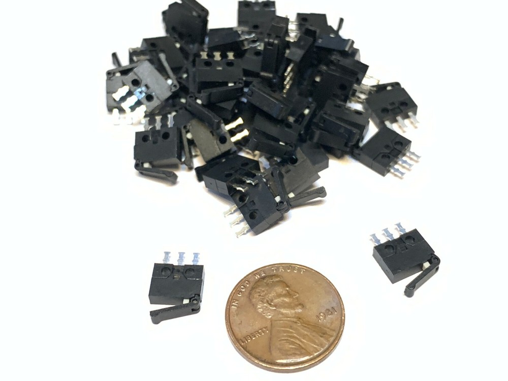 40 Pieces NC NO Microswitch Reset mini small Micro Limit Switch Lever Camera