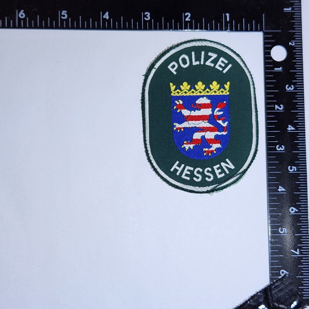 Polizei Hessen Patch. 3x4 Inches. Great Condition!
