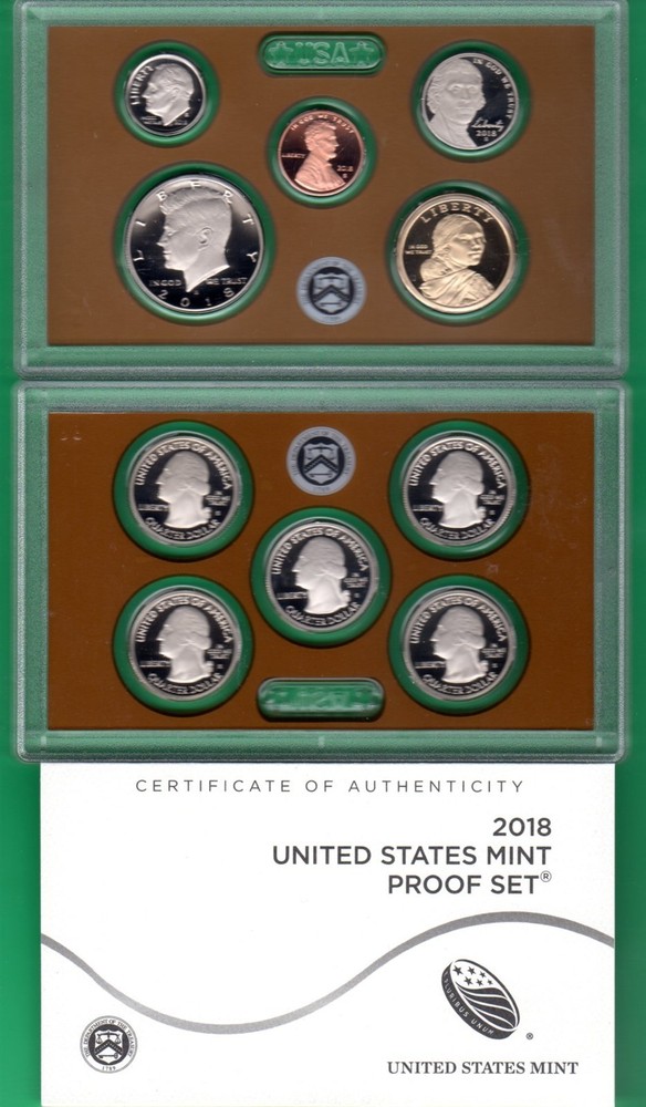 2010 through 2019 CLAD PROOF SETS 10 complete sets WITH 2019W 1 CENT