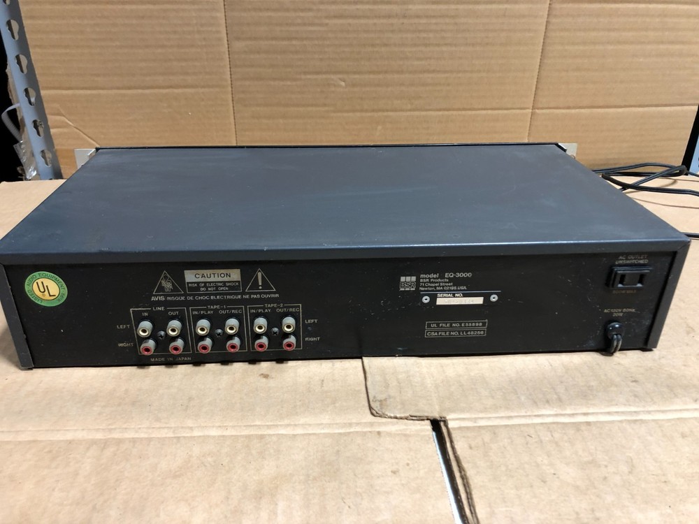 BSR EQ-3000 10 Band Graphic Equalizer and Spectrum Analyzer *AS IS -UNTESTED
