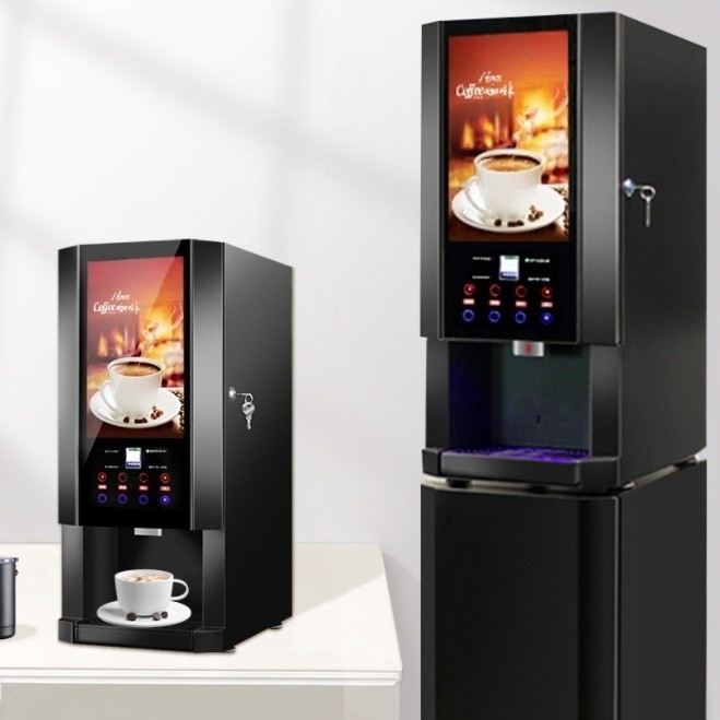 Commercial 4 Flavors Instant Coffee Machine Adjustment Temper Coffee Machine
