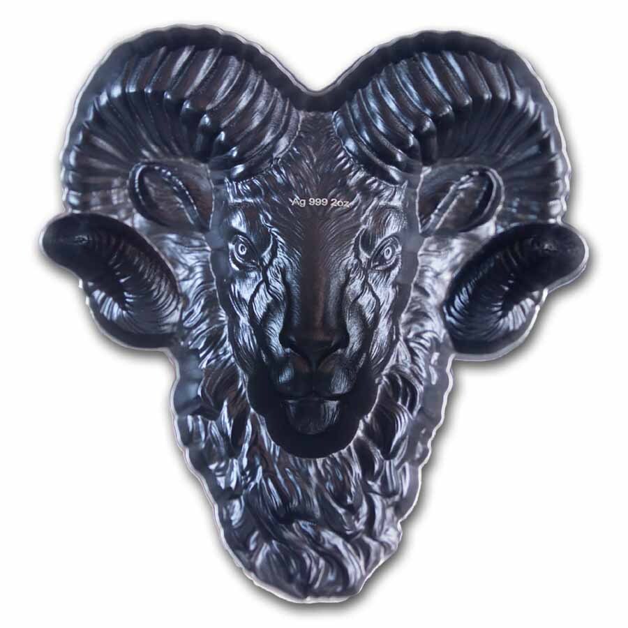 South Korea 2 oz Silver Original Bighorn Ram Stackable