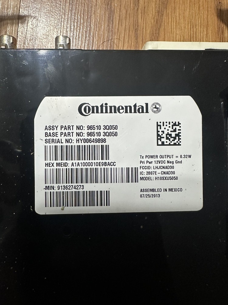 2013 2014 SONATA COMMUNICATION TELEMATIC COMPUTER MODULE BLUE LINK OEM