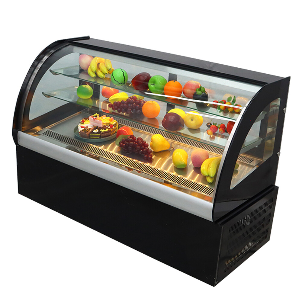220V Refrigerated Cake Pie Showcase Bakery Case Cabinet with Humidify Function