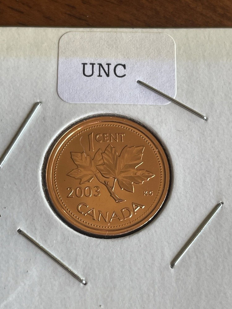 Canada 2003 One cent Choice Uncirculated red.