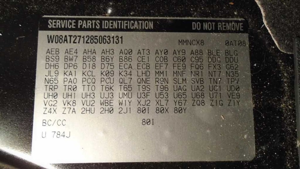 08 09 SATURN ASTRA JACK & TOOL KIT