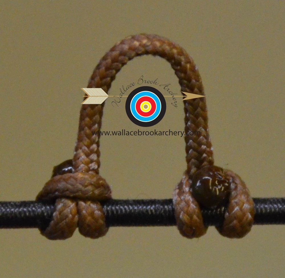 3 Pack Tan Archery Release Bow String Nock D Loop Bowstring BCY #24