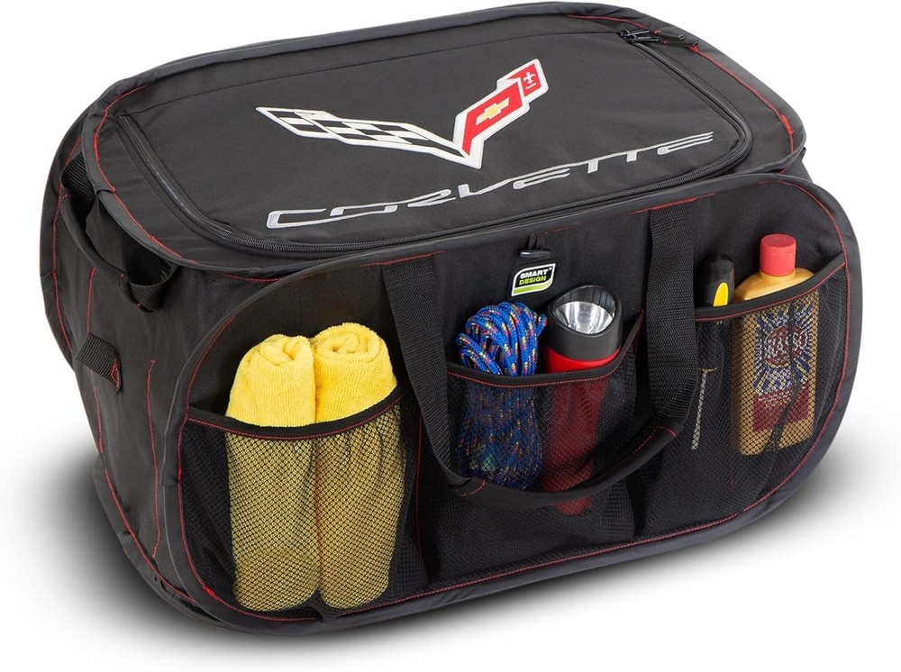 Pop-Up Corvette Trunk Organizer (C8 Logo!)