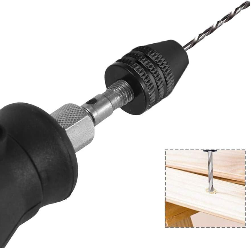 2Pcs Mini Keyless 3 Jaw Drill Quick Change Chucks Adapter Mini Keyless Chuck Col