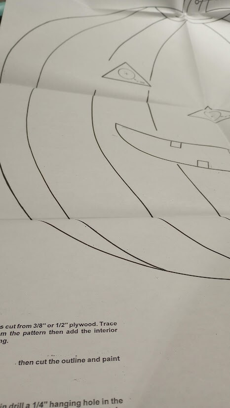 Woodworking Blueprint Plan Large Pumpkin