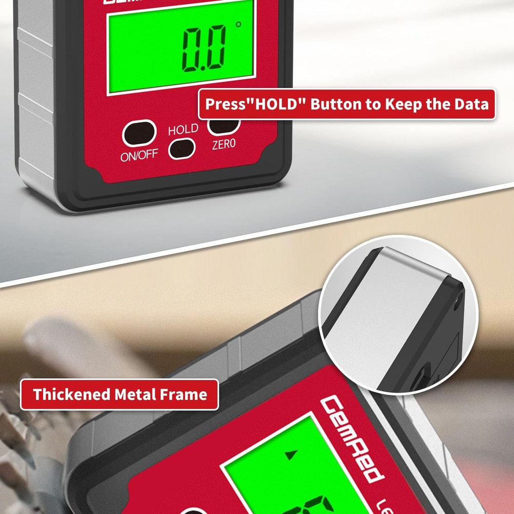 Digital Angle Gauge (Aluminum-with Hold Function)