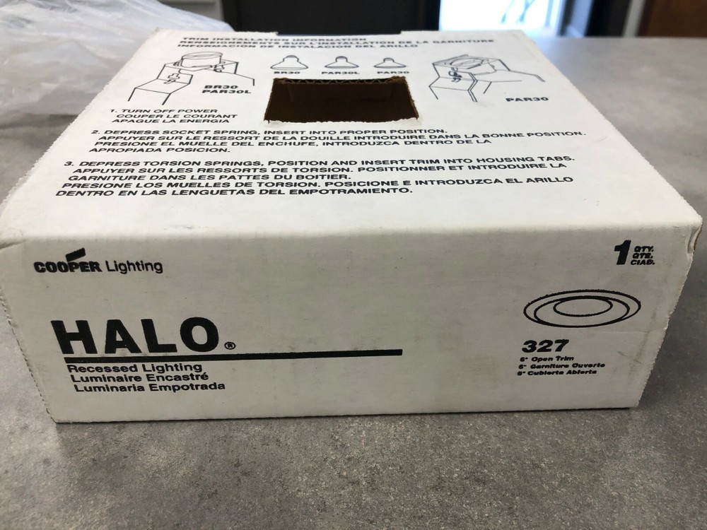 Halo 327P 6" Recessed Lighting Open Trim