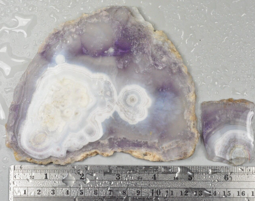 Luna Agate Slabs, Mexico, 140 grams