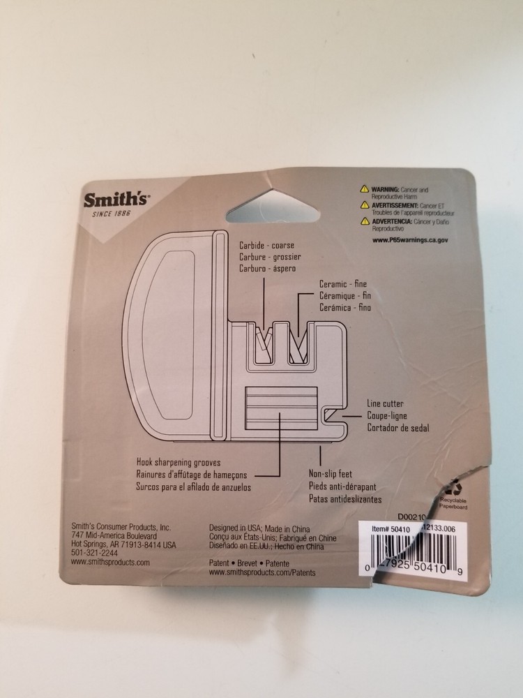 Smiths Hunt And Fish Knife And Hook Sharpner