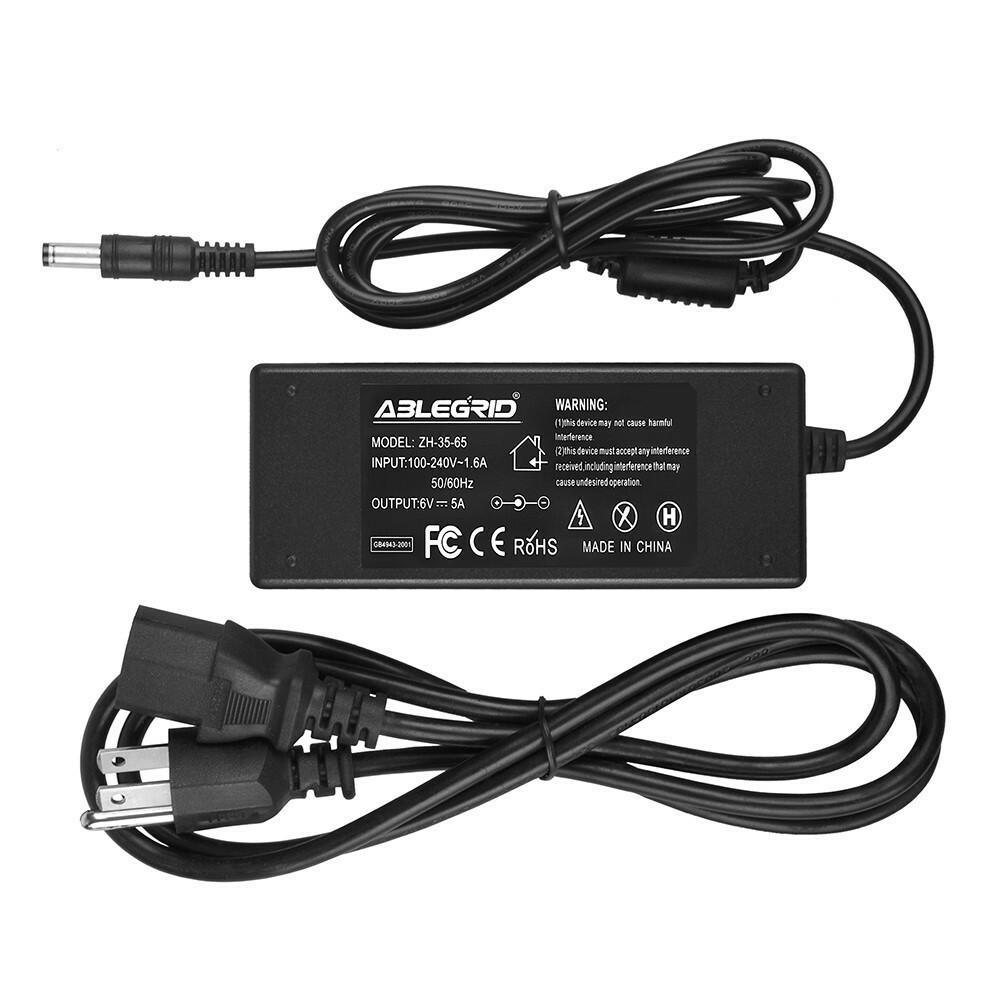 AC Power Supply Adapter DC 6 Volt  5 Amp (6V 5A) with round tip 5.5mm*2.5mm