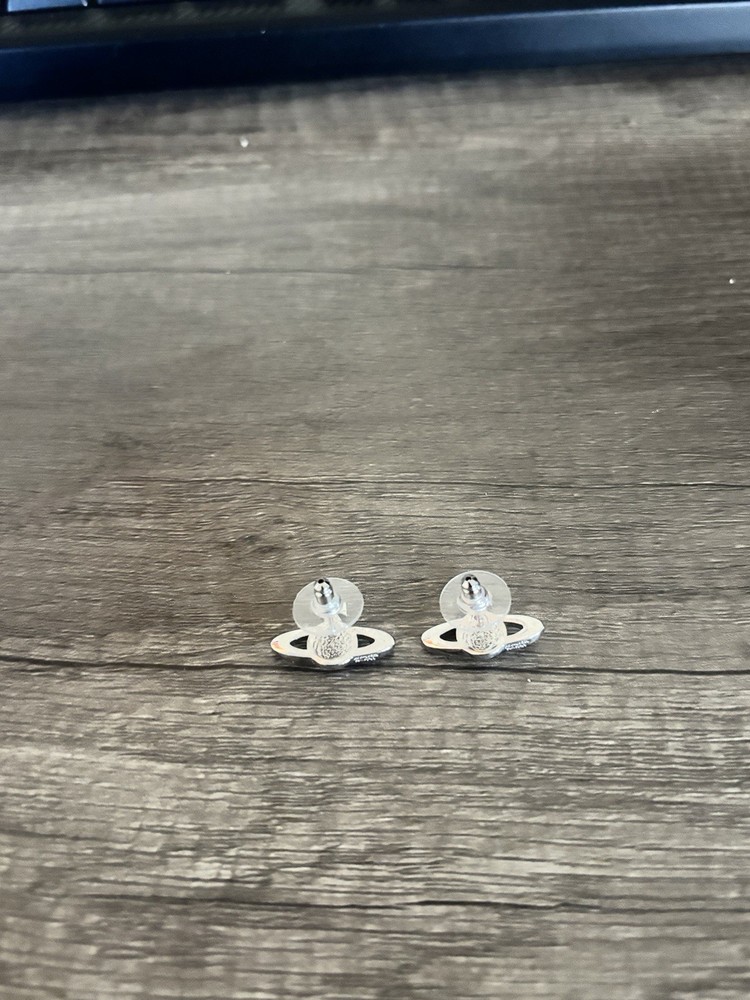 Vivienne Westwood Silver Saturn Earrings