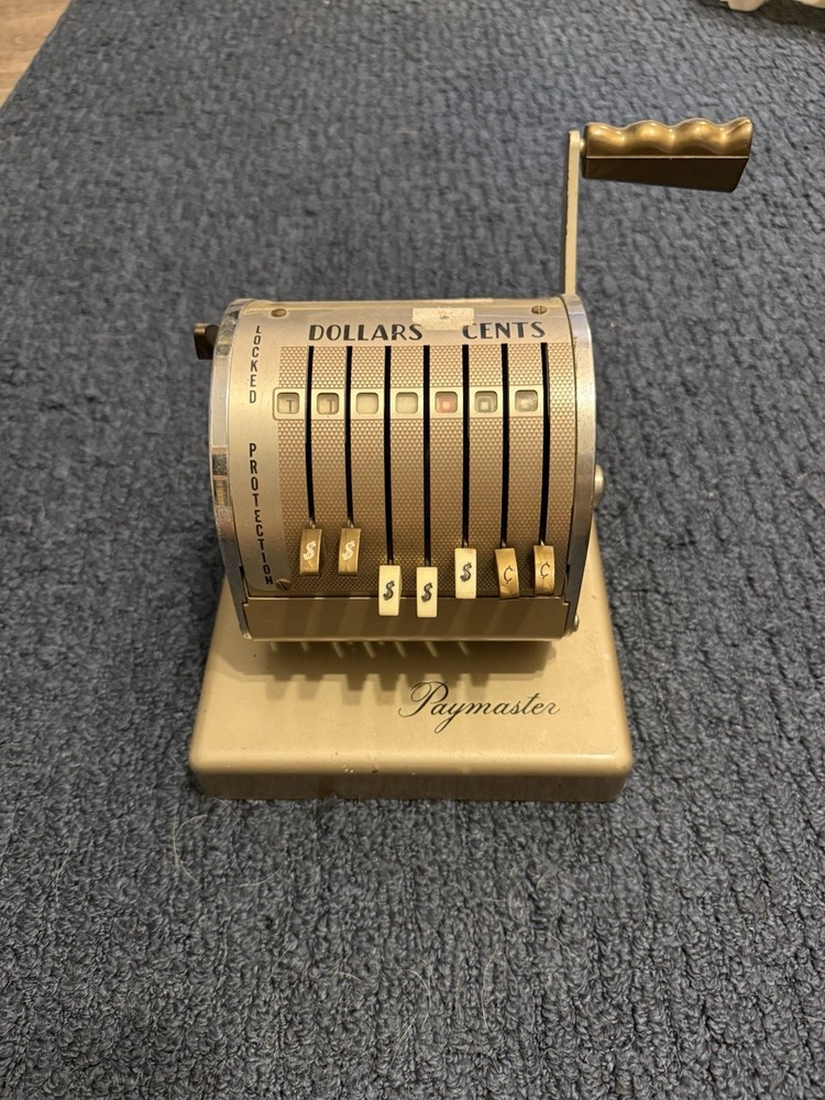 Vintage Paymaster Check Writer System Series S-550