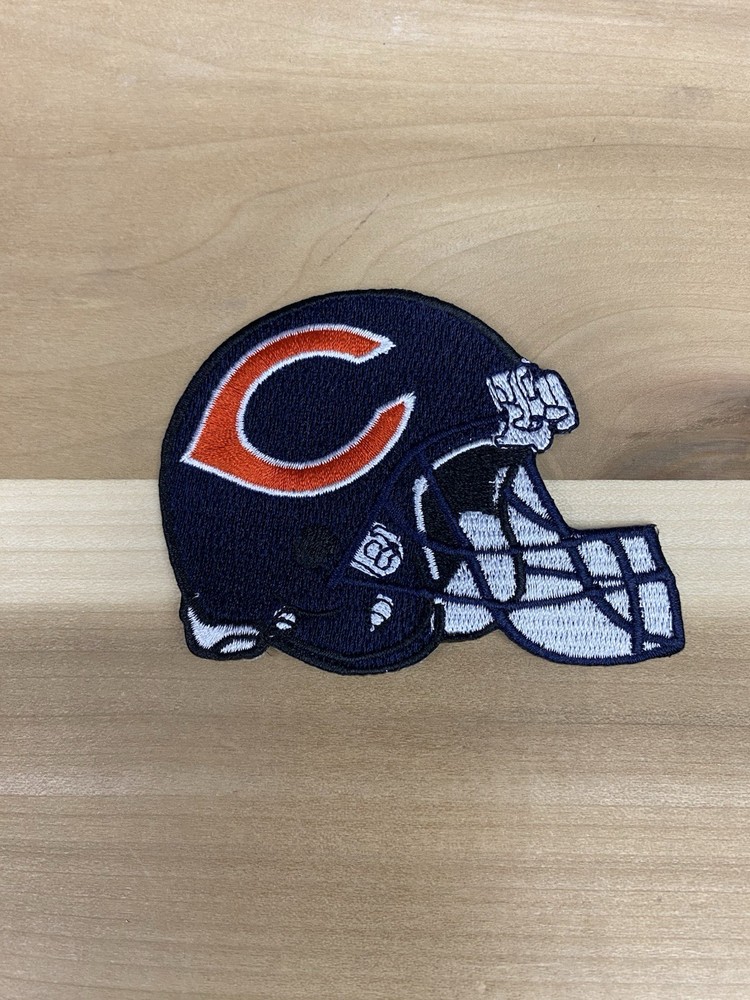 Chicago Bears 3” Helmet Embroidered Iron On Patch