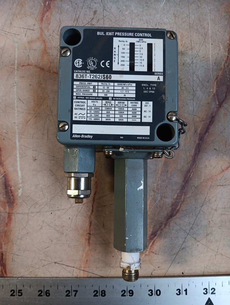 ALLEN-BRADLEY 836T-T2621S60 PRESSURE CONTROL SWITCH