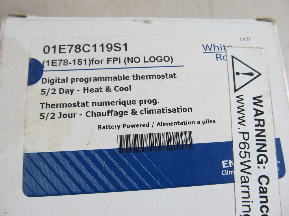 White-Rodgers 1E78-151 Digital 5/2 Day Programmable Vertical