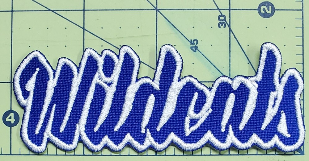 Wildcats Text Embroidered Applique Iron On Patch Various Sizes Customize