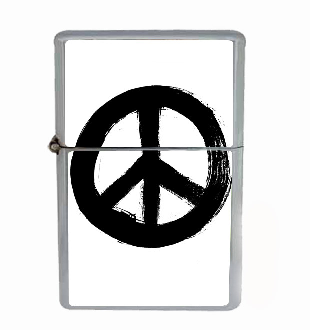 Peace Rs1 Flip Top Oil Lighter Wind Resistant