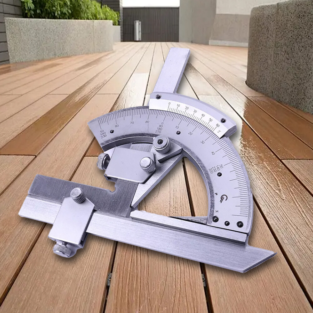 0-320° Precision Angle Measuring Finder Universal Bevel Protractor Vernier Tool