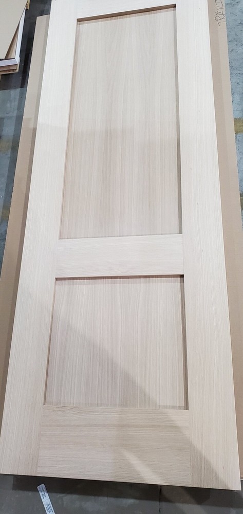 2 Panel White Oak Mission Shaker Flat Panel Solid Core Interior Wood Doors Door