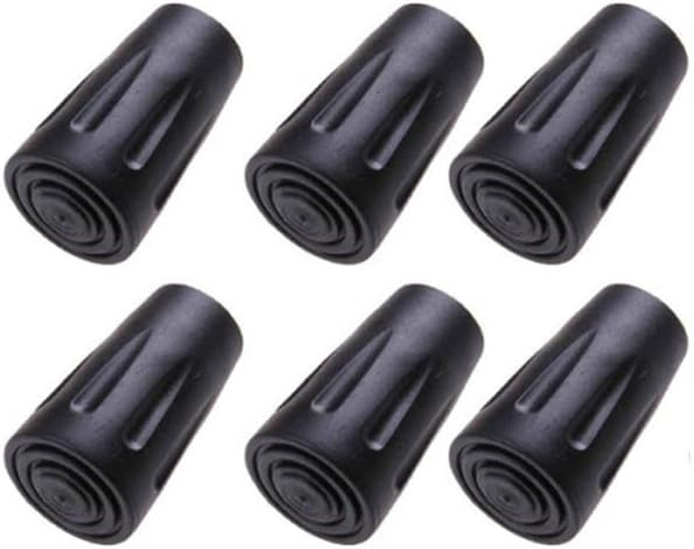 6pcs Walking Stick Tips, Replacement Rubber Tips for Walking Sticks, Trekking...