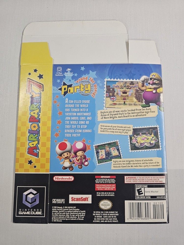 Mario Party 7 Gamecube Big Box Only