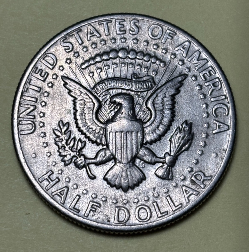 ERROR 1971-D Kennedy Half Dollar PARTIALLY MISSING DESIGNER INITIALS "FG"