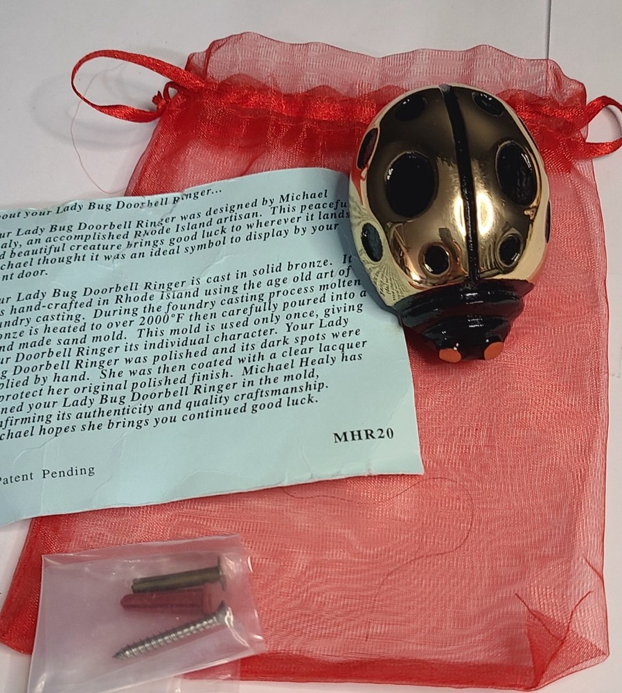 Bronze Michael Healy Ladybug Doorbell