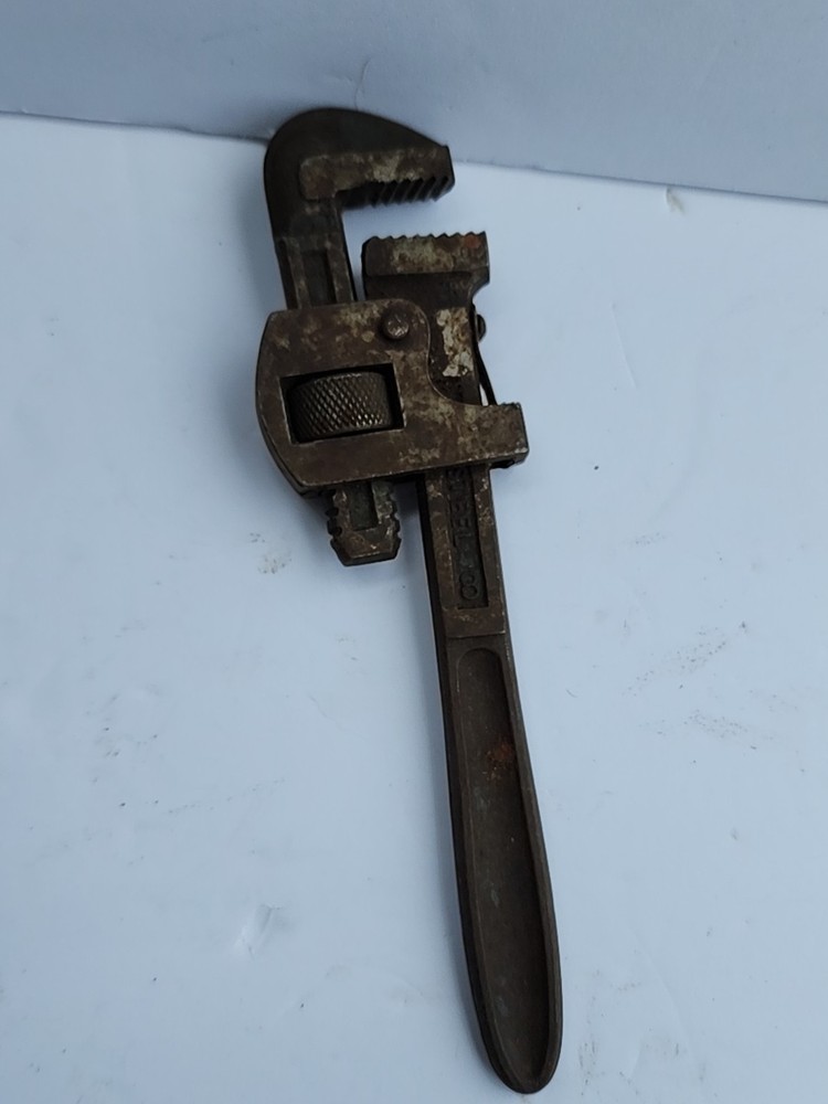 Vintage Durex Pipe Wrench 8'' West Germany Solid Steel