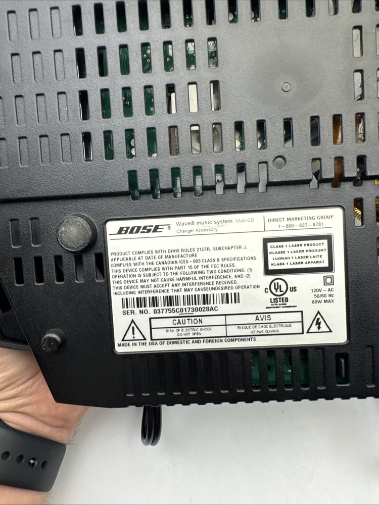 Bose Wave Multi-CD Changer w Cables Remote Disc Error Parts Repair