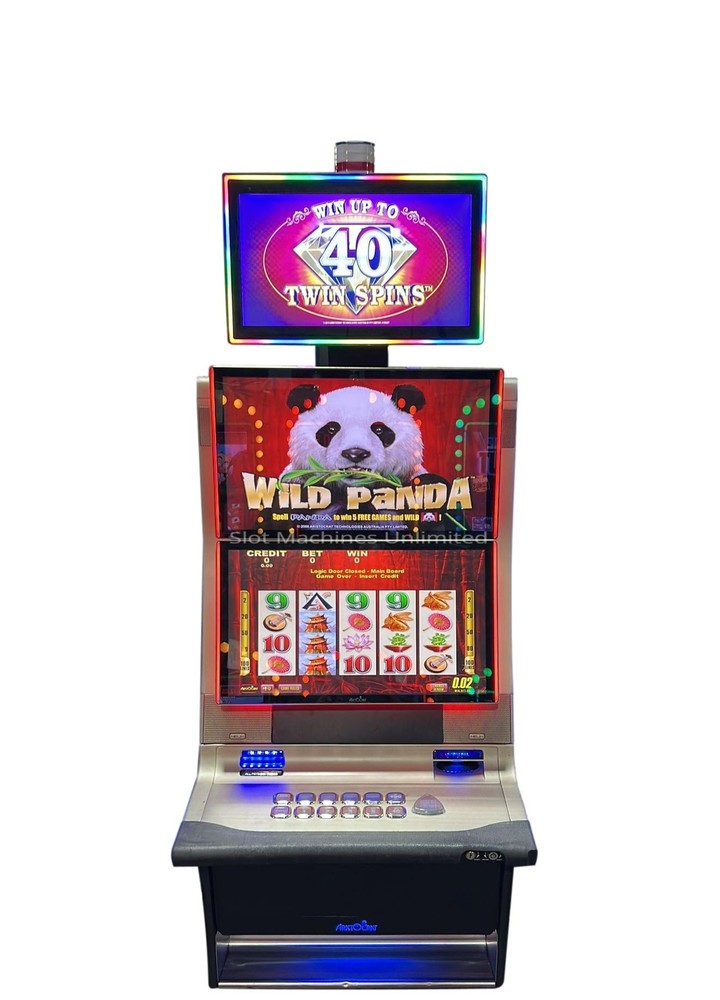 Aristocrat Helix Slot Machine Wild Panda Bill acceptor, Handpay