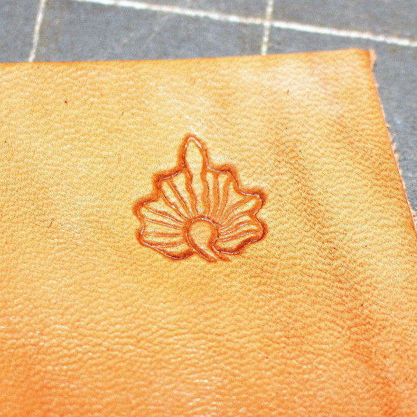 Vintage Baron Leather Stamping Tool ~ Leaf 251