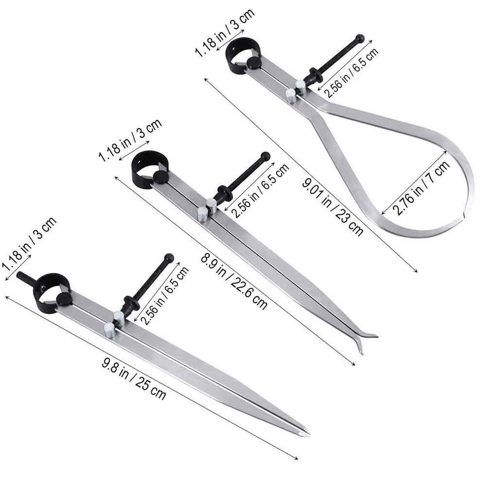 Big Horn Caliper Set 3Pc