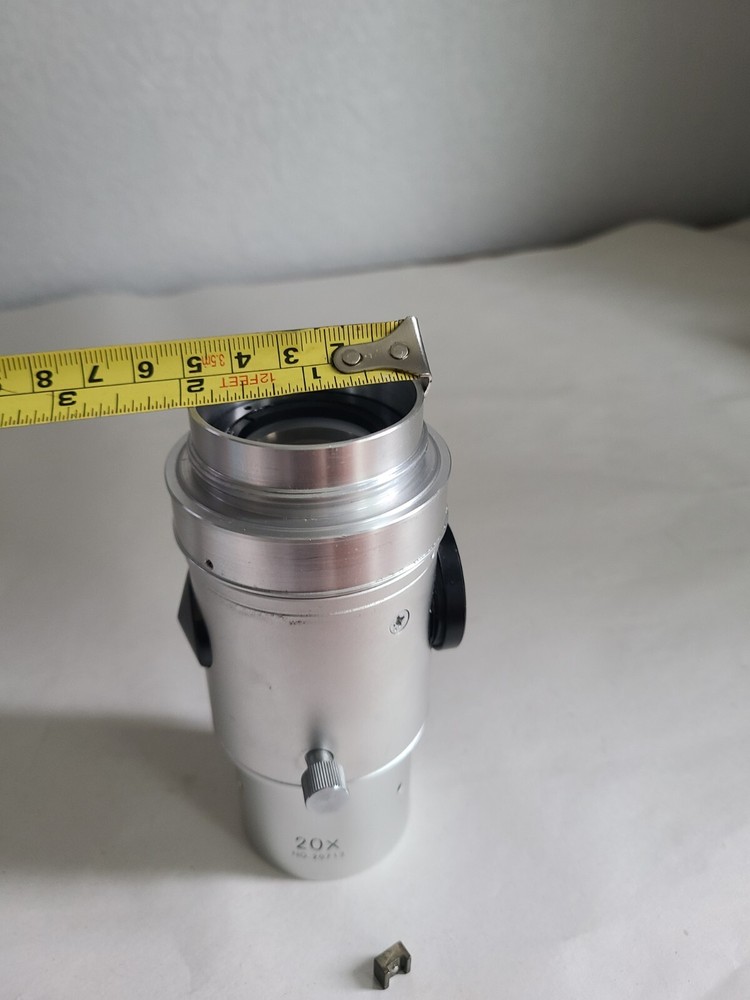 Nikon 20x projection lens for optical comparator lens, Broken Pin