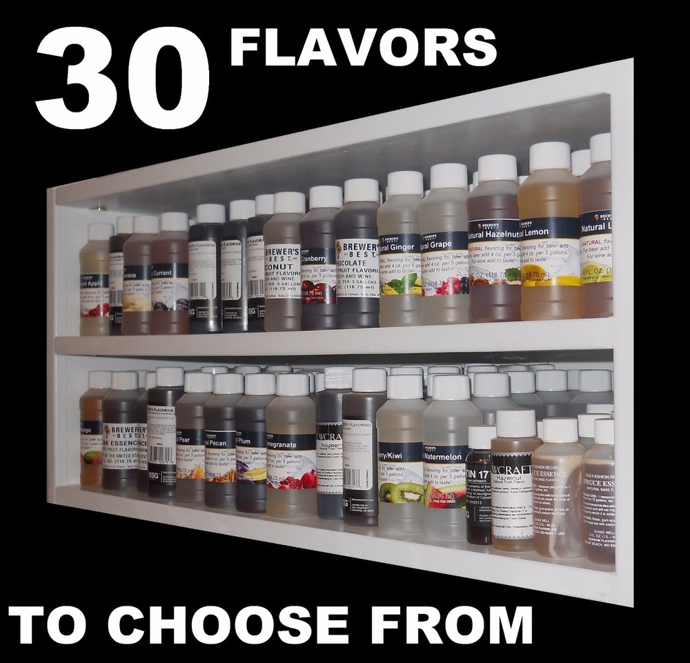FLAVORINGS CHOOSE FROM 30 HOME BREWING FLAVORS FOR HOMEBREW BEER WINE MOONSHINE