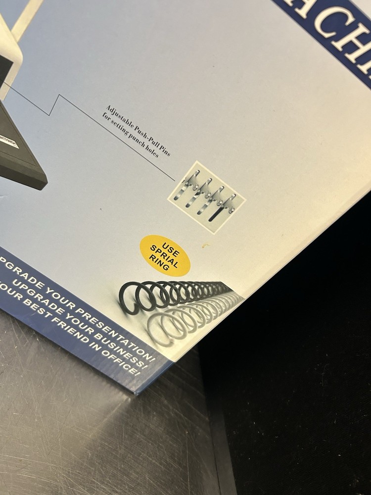 PrintFinish Coilbind S25A Coil Binding Machine With Bindings New NIB