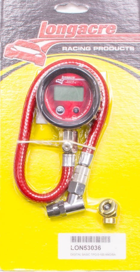 LONGACRE 52-53036 Tire Gauge Digital 0-100 PSI Basic